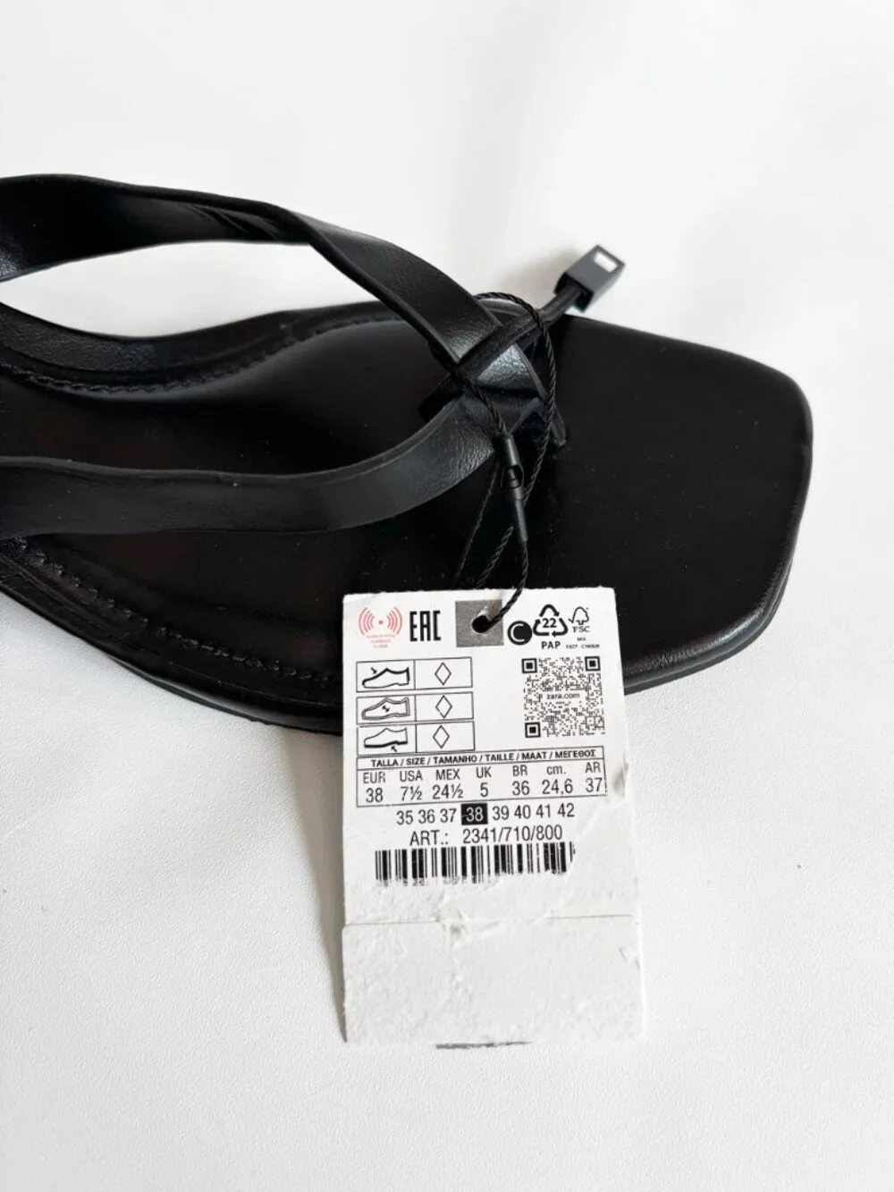 ZARA Wedge Heeled Sandals 2341/710/800 EU 38/ US 7.5 - Picture 16 of 16